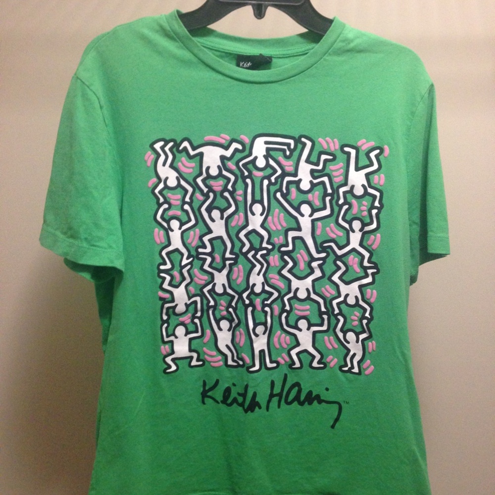 Vintage Keith Haring Green Tee